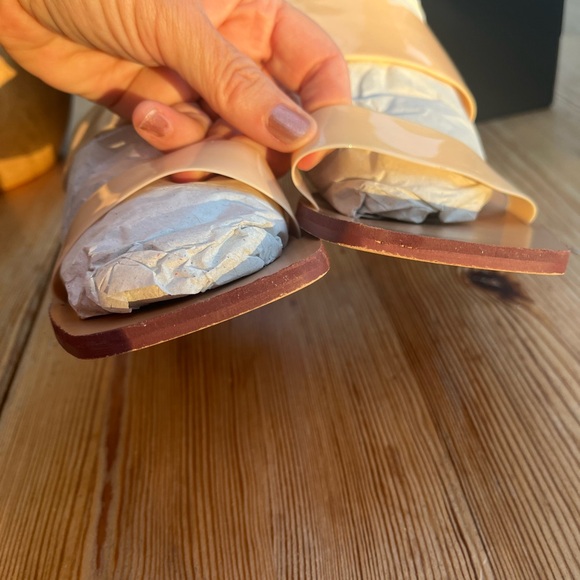 Elegant Tan Women's Heels with Glass Sphere Design - Picture 7 of 7